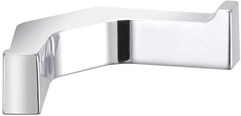 Keuco Handtuchhaken Edition 11 (doppelt, Farbe chrom, gerades Design, Breite 98 mm, Höhe 21 mm) 11115010000, Edelstahloptik