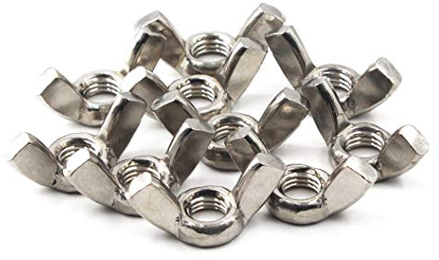M8 Mariposa ala tuerca Set 304 Acero inoxidable mano Twist Apriete hardware tuerca sujetadores partes 10 Pack
