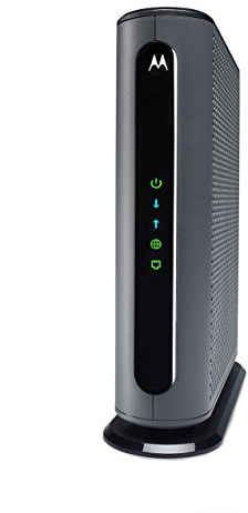 Motorola MB8600 DOCSIS 3.1 Gig-Speed Cable Modem Plus 32x8 DOCSIS 3.0. Approved by Comcast Xfinity, Cox, and More, Gray (Renewed)