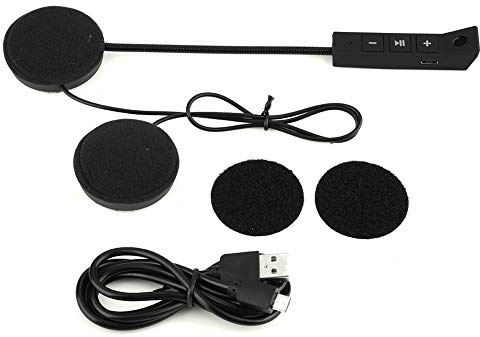 EBTOOLS Casque de Moto étanche avec système de Communication Bluetooth 5.0 pour Radio FM, Lecteur MP3 Casque de Moto Casque Casque avec Bluetooth