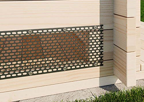 Lüftungsgitter, Traufgitter 50 mm x 5 m für Gartenhaus, Lüftungsband Anthrazit, Mäusegitter für den Garten