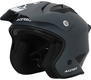 Acerbis Trial Jet Aria 22-06 - Casco para Moto (Talla XL), Color Gris