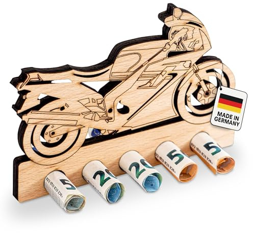 DARO Design - Motorrad Rennmaschine - Geldgeschenk Holz