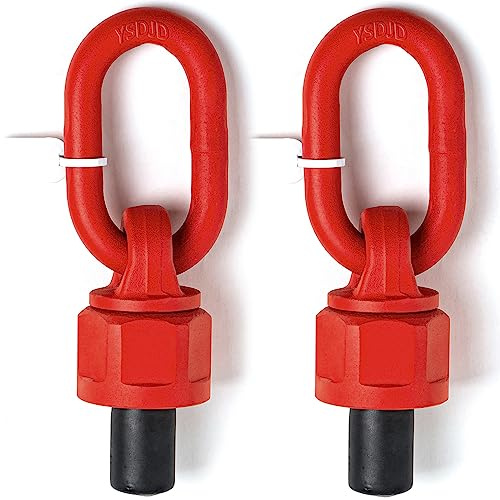 2pcs M8 x 13 0.3Ton-0.6Ton Swivel Eye Bolt Alloy Steel Material 360° Rotation Hoist Ring Heavy Duty Large Carrying Capacity Eye Bolt Tensile Strength