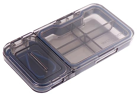 SOLUSTRE 2stücke Portable Cutter Für Medikamente Praktischer Pillenteiler Mit Fächern Für Zuhause Und Unterwegs Für Große Und Kleine Tabletten Wasserfest Und