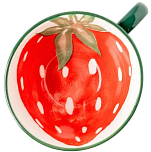 Zerodeko Taza De De Cerámica Taza De Desayuno Para Avena y Leche Para Uso Doméstico Capacidad De Diseño y Adorable Para Parejas Colorido