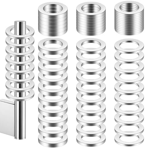 110 Stück Fitschenringe Zimmertüren,Fitschenringe Set M10*16mm,1, 1.2 & 2mm Tür Unterlegscheiben Edelstahl Türscharnier für Standard Zimmertüren Montageringe