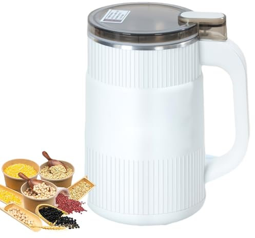 Molino De Café Eléctrico 300W – Máquina para Moler Polvo Doméstica De 500ml con 5 Cuchillas – Molino De Acero Inoxidable para Granos De Café, Especias, Nueces, Granos Y Molinillo De Pimienta White
