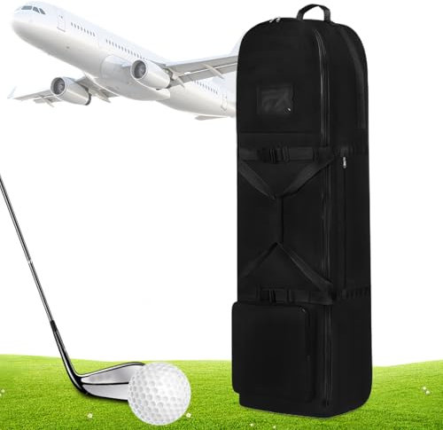 Golftasche, Reisetasche, Anti-Verschleiß-Schlägerhalter mit Rollen, faltbar, verschleißfest, Golftasche für Herren, , Outdoor, Flugzeug, Übungen, Reisen