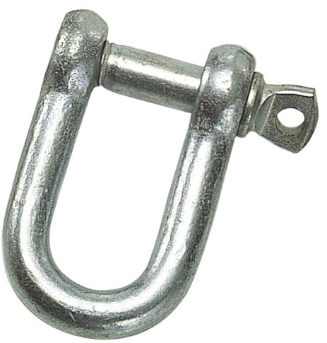 Grillete - grillete recto galvanizado de 22 mm y 7/8, ideal para uso doméstico, resistente y duradero para aplicaciones variadas.