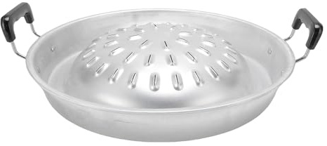 Adfaga Sartén para parrilla tailandesa para barbacoa 2 en 1, olla caliente antiadherente y parrilla, sartén de aluminio con calor uniforme para fiestas familiares en interiores y e (35 cm/13,78