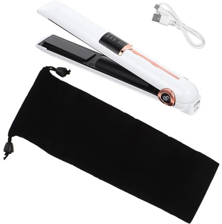 Rizador de Pelo Inalámbrico Ajustable 2600 Mah Blanco Abs | Carga Usb, Diseño Ergonómico y Ligero, Cable Incluido, Uso en Casa y Barbería
