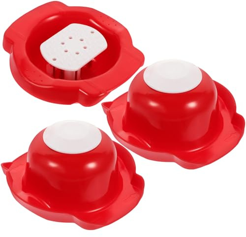 RUNROTOO Rallador de Patatas 3 Piezas Protector de Dedos Resistente, Cortadora Multiusos para Verduras y Frutas, Diseño Compacto para Cocina Segura y Uso Diario