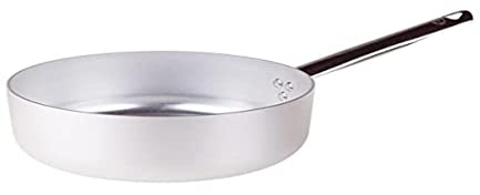 Pentole Agnelli ALMA10736 Casseruola Bassa con Manico in Acciaio, Alluminio Professionale 3mm, 36 cm