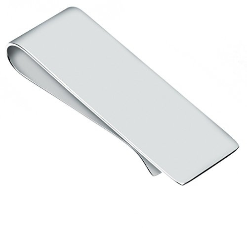 Pinza Clip Porta Billetes, Sencilla, de Plata de Ley
