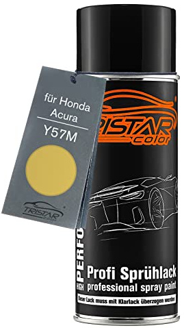 TRISTARcolor Autolack Spraydose für Honda Y57M Sunburst Yellow Metallic | für Honda / Acura, Basislack, Sprühdose 400ml