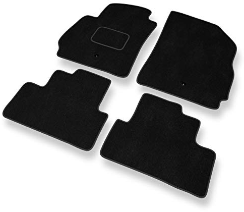 Mossa - Fußmatten Auto kompatibel mit Chevrolet Orlando (2010-2018) - Premium Velours Schwarze Automatten Autoteppiche 1