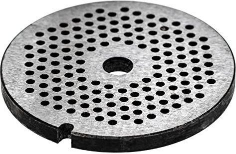 vhbw Grille taille 32 pour hachoir à viande | Diamètre des trous 4mm, trou central 13,4mm, acier