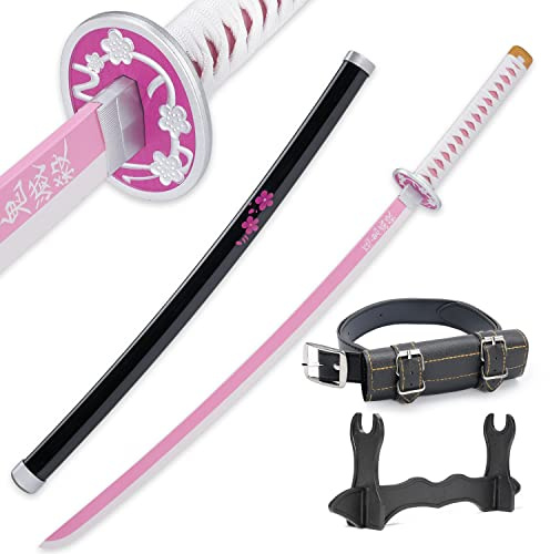 Cold Blade Anime-Schwert – 104,1 cm lange Anime-Katana-Replik mit Gürtel und Ständer – Robustes Schwert, perfekt für Cosplay – Schwert mit authentischem Design