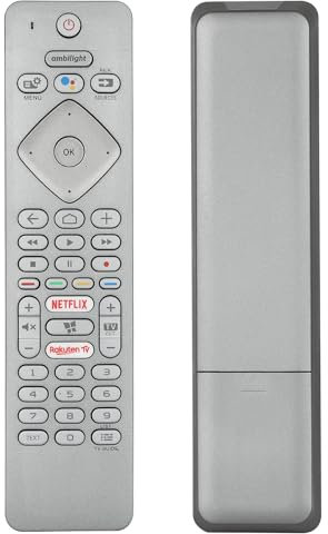 Telecomando Vocale RC4154403/01 Compatibile Con Philips 4K UHD LED Android TV 43PUS7354/12 50PUS7354/12 55PUS7354/12 65PUS7354/12 43PUS7304/12 55PUS7304/12 Sostituzione Controllore Con Netflix Tasti