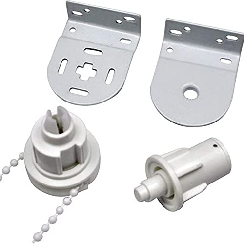 FUBESK Superior Rollo-Montagesets für 28 mm 32 mm Rohre, Ersatzteile, Rollokette, Metallhalterung; Rollo-Ersatzteil-Reparatur-Set