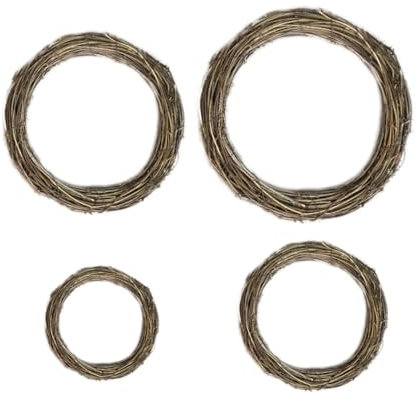 PRETYZOOM 4stücke Hängekranz Weihnachten Runder Weihnachtskranz zum Aufhängen Festtagskranz aus Hochwertigem Material Türkranz für Weihnachtsdeko Weihnachtsgirlande für Zuhause und Feste