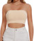 Joyshaper Reggiseno senza cuciture da donna senza spalline senza ferretto, reggiseno push up senza spalline, beige., L