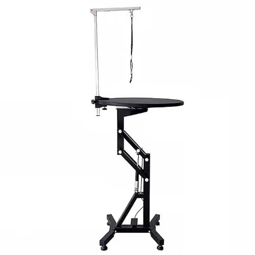 Hundefriseur Tisch Trimmstein für Hunde 1.8cm Dichte Platte 4 Ausführungen (Falten, Heben) Trimmtisch für Hunde, Katzen und Haustiere Schwarz(60 * 60 * 60-102cm)