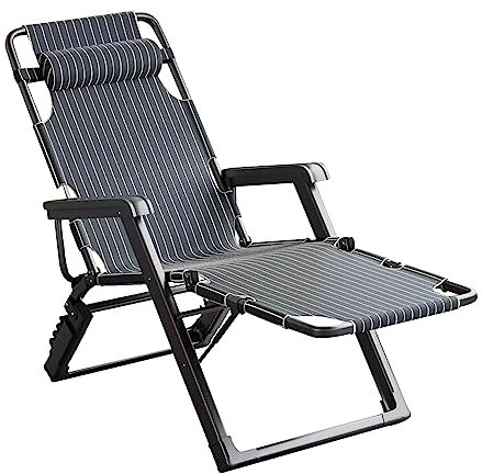 Klappbare Sonnenliege, verstellbar, 5 Positionen, Stahlrahmen, Outdoor-Relaxer für Strand, Terrasse, Pool, leicht und langlebig, tragbare und bequeme Liege (Farbe: YH 001)