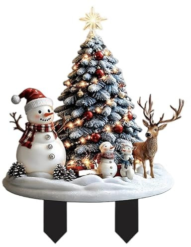 REOZIGN Statuetta Pupazzo Di Neve Babbo Natale, Figure Di Anime Pupazzo Di Neve Babbo Natale 20 Cm/7,9 Pollici Modello in PVC Statua Ornamento Regali (B)