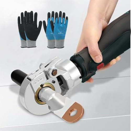 Herramienta de crimpado hidráulico eléctrico, rango de 16 mm² a 400 mm², crimpadora hidráulica, crimpadora hidráulica, herramienta de terminal de alambre alimentada por batería con 11 pares de
