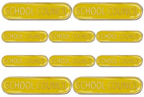 School Council Bar Badge Lapel Pin 10 Pack