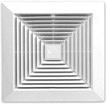 Badlüfter für Wand oder Decke, 250 x 250 mm, Bohrung 200 x 200 mm, Tiefe 150 mm, 25 W 230 V 50 Hz, 150 m³/h 35 dB