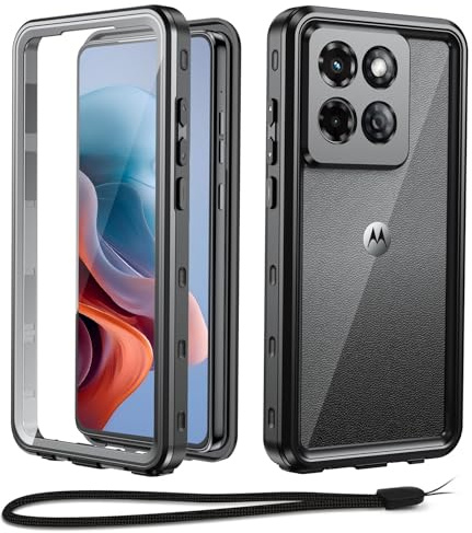 Beeasy para Motorola Moto G Stylus 5G 2025 Funda Impermeable, Carcasa 360 Grados Antigolpes Militar Completa Blindada Resistente Acuatica, IP68 Waterproof Case Protector con Camara/Pantalla