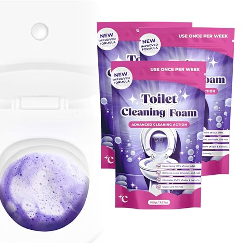 Leistungsstarkes Rohrreinigungsmittel, 2025 Neu Toilet Cleaner WC Reiniger Toilettenreiniger Extrem Stark, Rohrreiniger Abflussreiniger Reinigungsmittel für Küche und Bad (3, 100g)