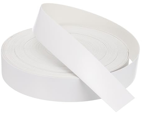 QUARKZMAN Bordo Bianco 100 ft x 1-3/4 pollici Nastro in Compensato Pre-incollato Flessibile con Adesivo Termofusibile per il Restauro di Mobili