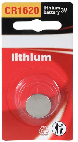 Pile bouton CR1620 3 V - Pile bouton au lithium haute énergie pour jouets, télécommandes et appareils électroniques