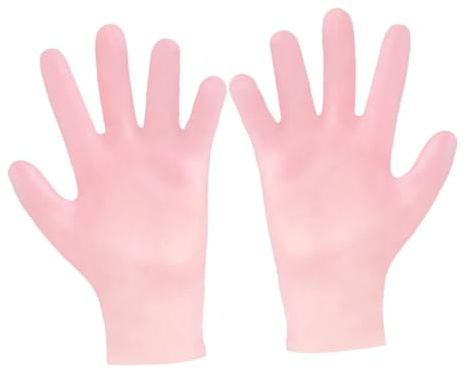 LIFKOME Guantes Hidratantes Exfoliantes 1 Par Material Sebs Ideales para Cuidado Durante y Reparación Cutánea para Manos Secas y Agrietadas