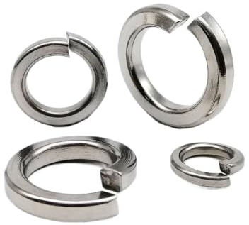 A2-70 304 Arandelas De Seguridad Divididas Acero Inoxidable M1.6-M24 Arandela Elástica(100pcs M1.6)