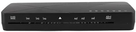 FTVOGUE Máquina Laminadora A3 con Precalentamiento Rápido Velocidad de 355 Mm/min 4 Opciones de Espesor Liberación de Película con una Tecla para Fotos Documentos (Enchufe europeo AC220-240V)