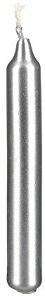 Baumkerzen Silber 10 x 1,2 cm (20 Stück)