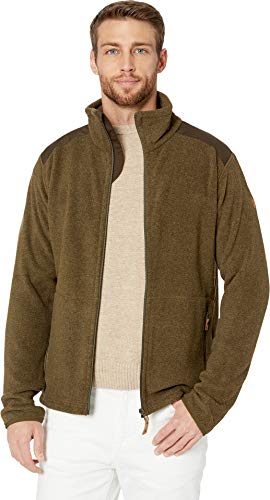 Fjällräven Herren Fleecejacke Sten, Dark Olive, L, 81765-633