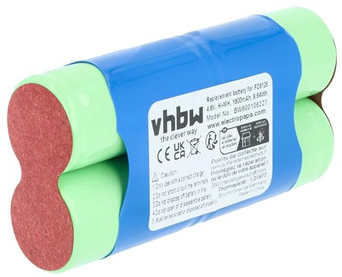 vhbw Akku kompatibel mit Philips FC6125/01 | FC6125 Home Cleaner Heimroboter (1800 mAh, 4,8 V, NiMH)