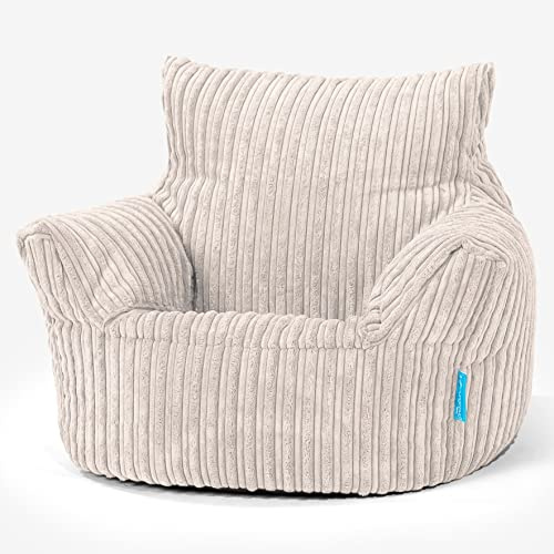 Lounge Pug - CORD – Fauteuil pour enfant – Pouf pour enfant – Ivoire