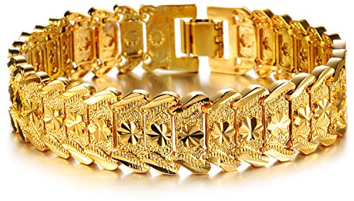 Cupimatch Armband Herren Breit Kette, Edelstahl Punk Rock Armreif Totenkopf Schädel Armschmuck Geschenk für Männer