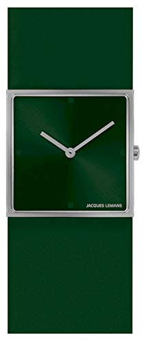 JACQUES LEMANS Damen-Uhren Analog Quarz One Size, Grün 32016506