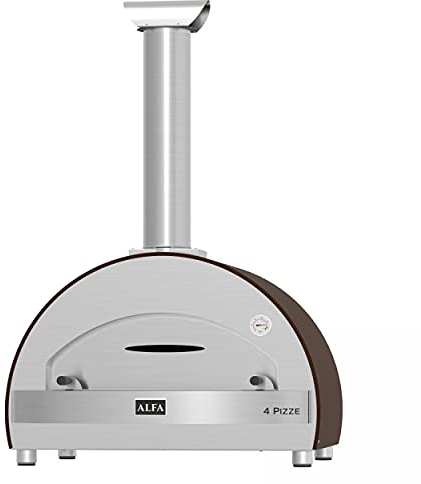 Forno a Legna 4 PIZZE TOP in Acciaio Inox Colore Rame - ALFA