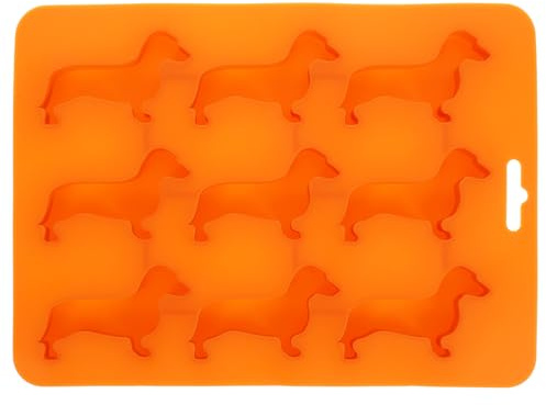 HEMOTON Silikon Eiswürfelform Kleine Hunde 9-Fach Eiswürfel Form Für Cocktails Und Backen 8.7X6.3X0.7 Zoll