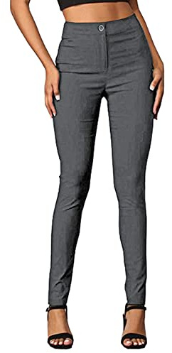 Femiss Girls School Trousers – Skinny Fit Stretchable Pants for Women, Formal Office Work Wear, Comfortable Elastic Fabric, Available Sizes 4–18