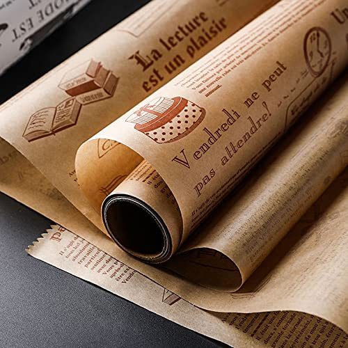 TEEWAL Baking Paper, High Temperature Resistant, Waterproof and Greaseproof, Non-Stick Baking Paper Roll for Cooking, Grilling, Steaming and Air Fryer, Brow 30cm x 8m/ 0.98 x 26.24 Feet